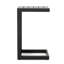 Table d'appoint avec structure en aluminium, teinte noir mat en