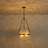 4-Light Dimmable Dimpled Glass Pendant