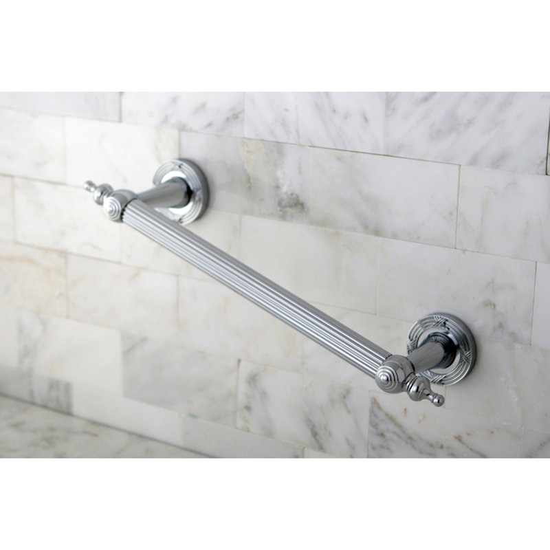 Kingston Brass Templeton 1-Inch O.D Grab Bar, 12" W, Polished Chrome