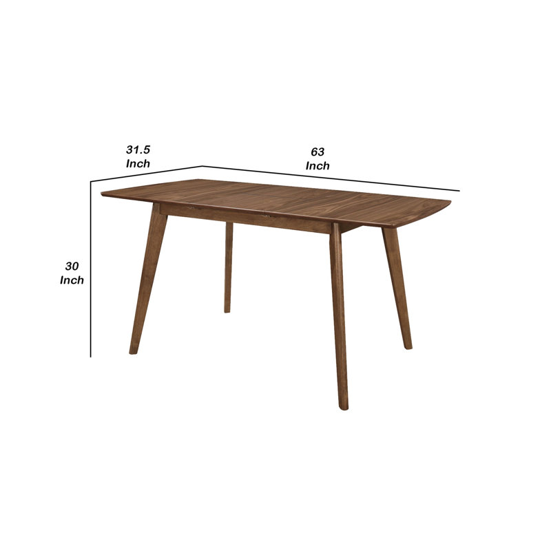 Rectangular Natural Walnut Dining Table