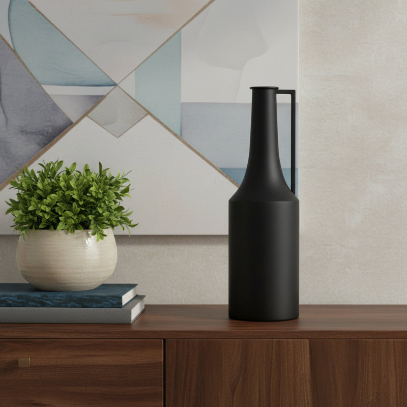 Vase en métal 18 po