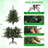 4Ft Pre-Lit Artificial Christmas Tree, Small Fake Xmas Tree