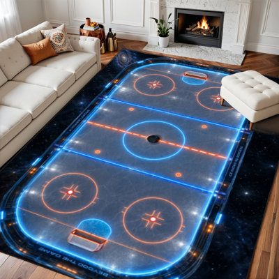Faux Fur Abstract Rug