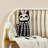 18"H Halloween Hooked Skeleton Cat Shaped Pillow