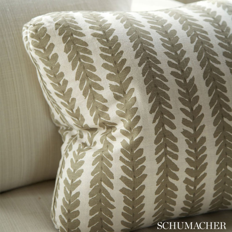 Schumacher x Veere Grenney Woodperry Fabric, Aqua