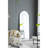 28X1x74" Celine Black Arch Body Mirror