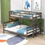 Lit simple superposé au-dessus de grand lit simple en bois avec motif détachable-331536747