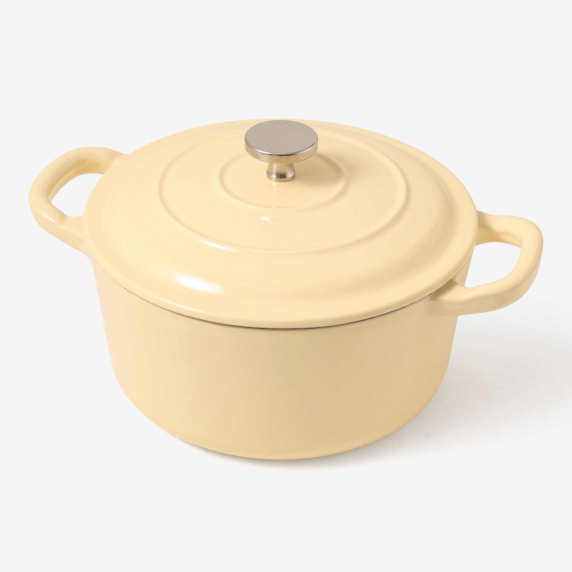 Cuisinart Chef's Classic Enameled Cast Iron 7-Quart Round Covered Casserole, Yellow