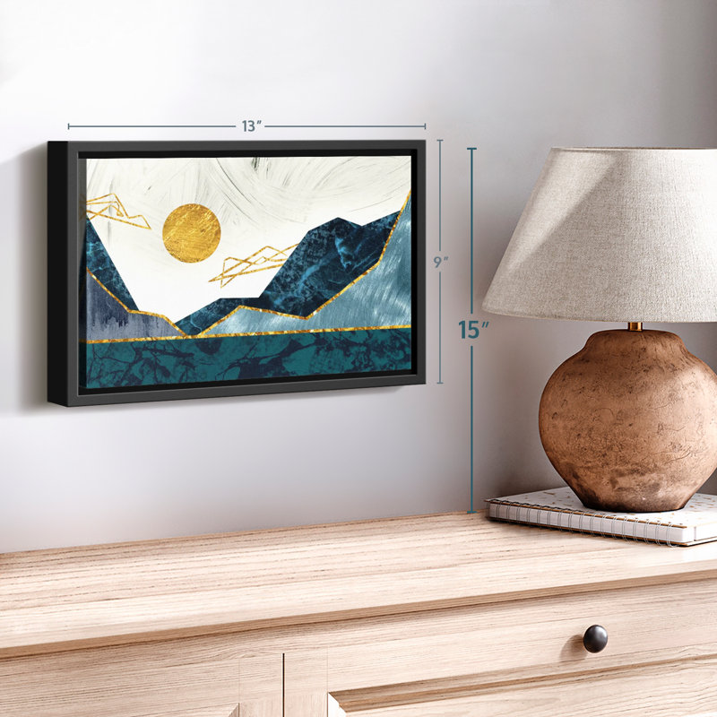 Impression sur toile Sunny Sunny Mountains, H 9 po x l 13 po