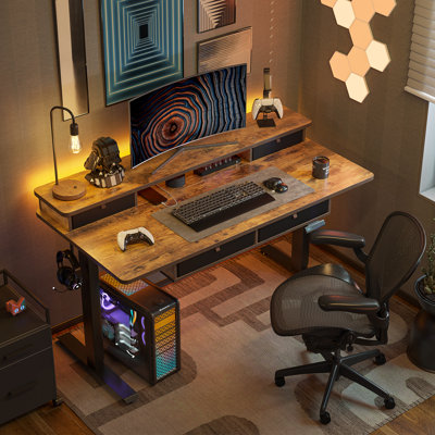 Emanuiel Height Adjustable Standing Gaming Desk by Inbox Zero