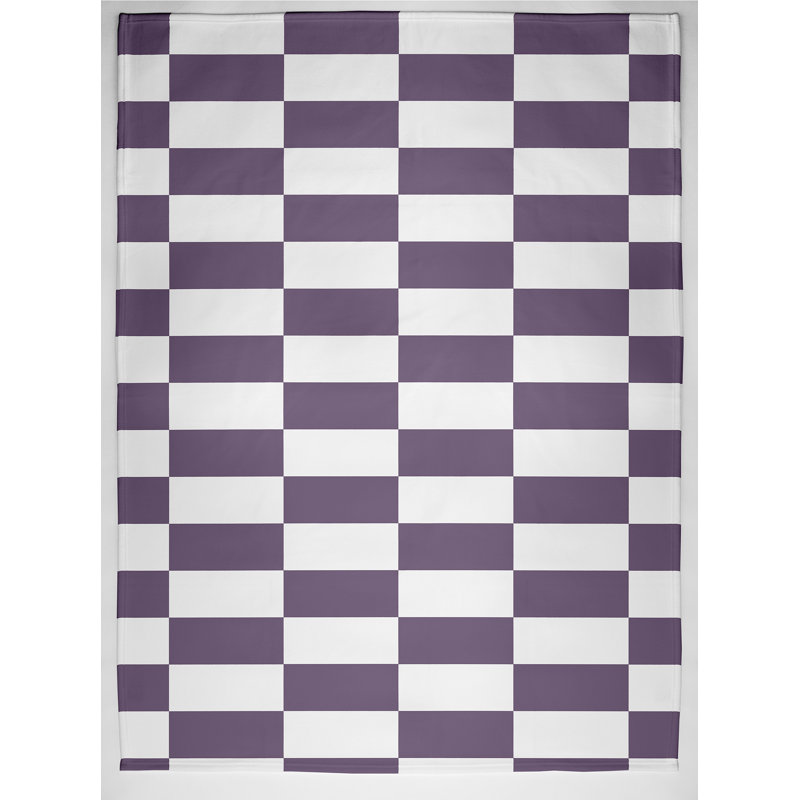 Jemma Plain Weave / Muslin Throw Blanket, Purple