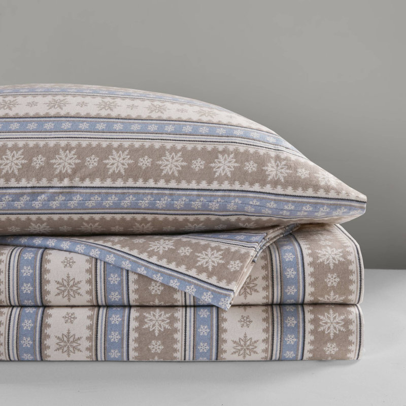 Ensemble de draps et de draps en flanelle de coton de première qualité, multicolore, pour un confort douillet