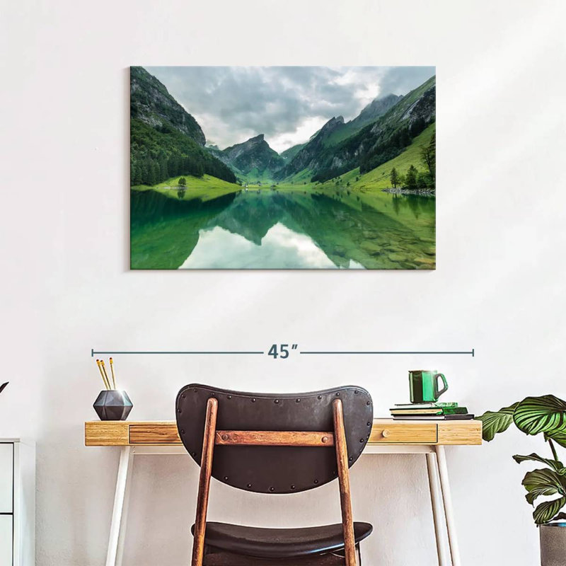 Alvord Seealpsee Mountain Reflections, 24" H x 36" W