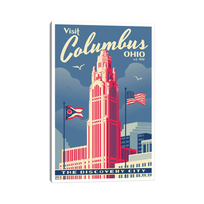 " Columbus Travel Poster " by Jim Zahniser