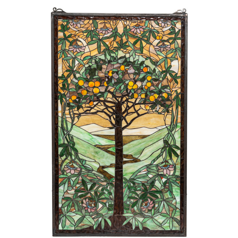 Tiffany Tree of Life Stained Glass Window