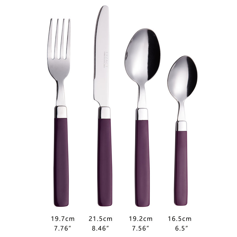 Cutlery 16 Piece Cutlery Set, Service for 4, Purple