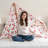 Cherry Patterned Flannel Throw Blanket-131376886