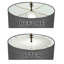 Diffuseur rond 15,5 po translucide blanc givré