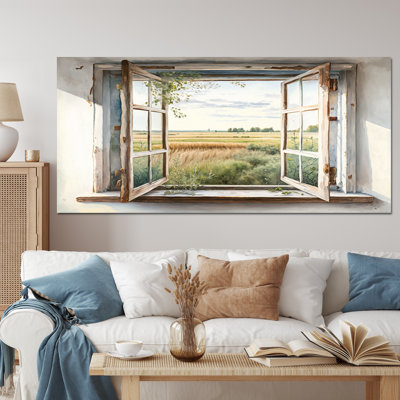 «Window to Landscape Views IV - Farm Landscape», art mural