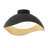 2700K-6000K Modern Matte Black LED Flush Mount Ceiling Light 24W Dimmable, ETL Certified