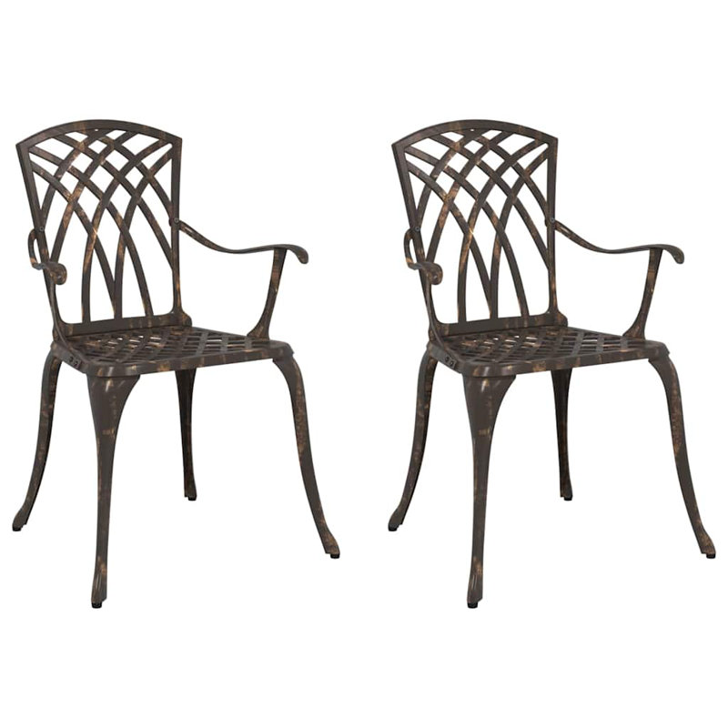 Patio Dining Armchair, Bronze 