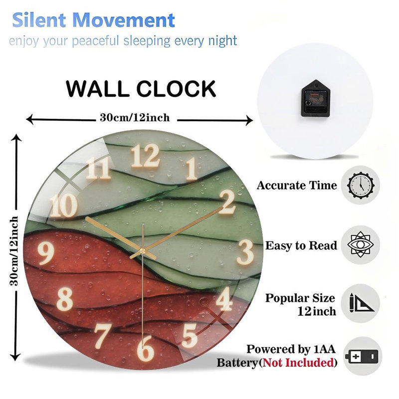 Horloge murale 12 po