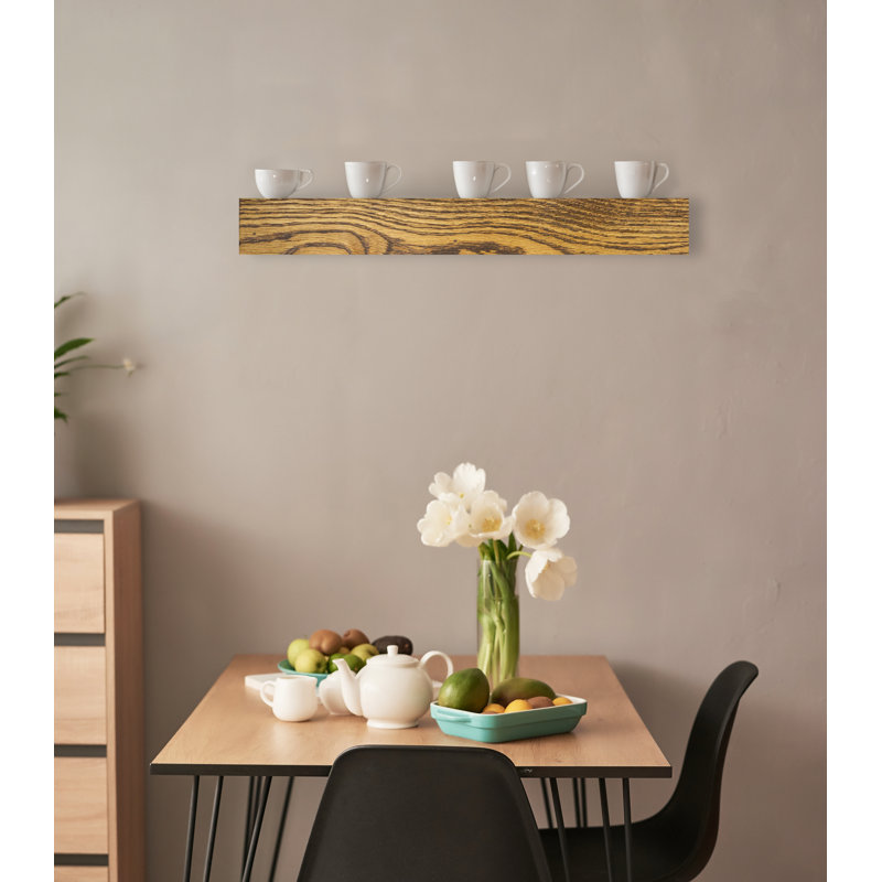 Tablette décorative Burdgick, Miel, H 5 po x l 32 po x P 8 po