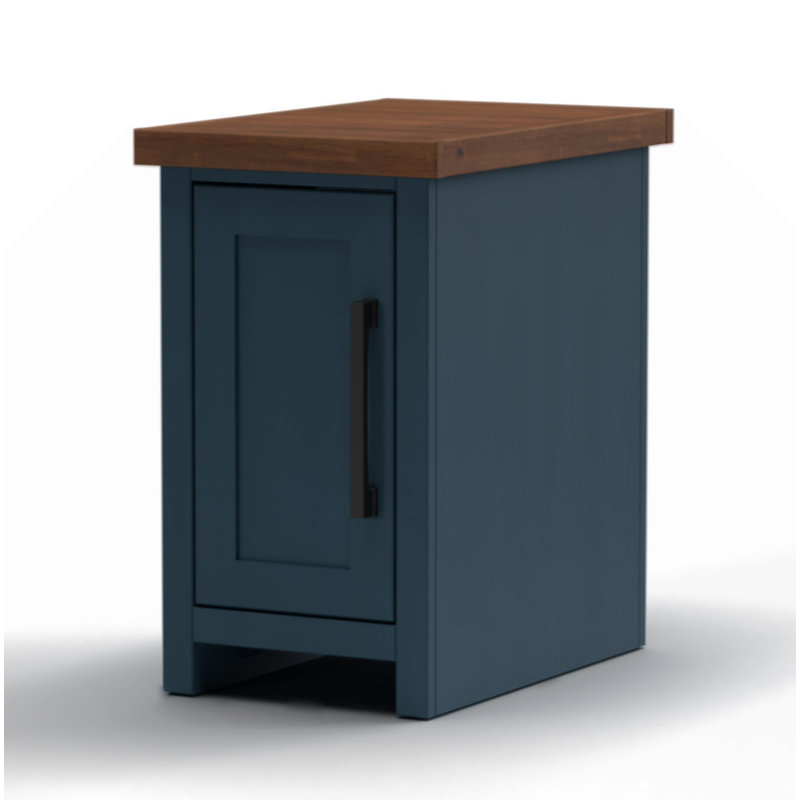 Table de chevet 14 pouces Home Nantucket, sans assemblage, whisky denim