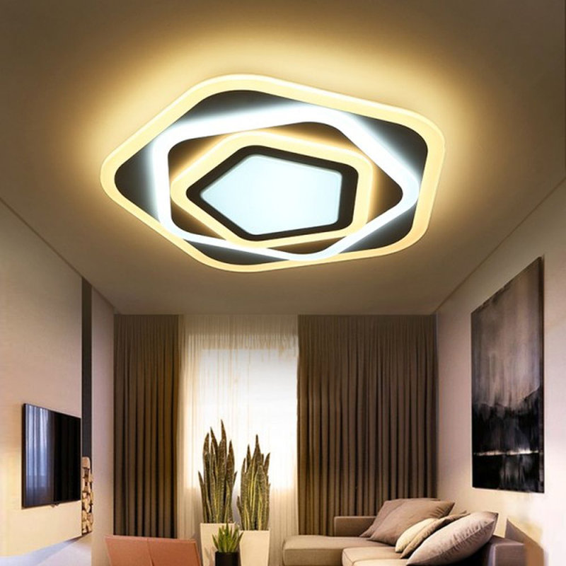 Abrey Acrylic LED Flush Mount