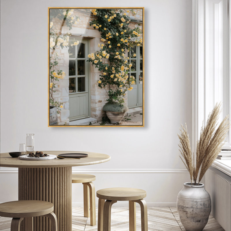 Honeyed Briar Wall Print, 46"H x 37"W, Gold Floater Frame