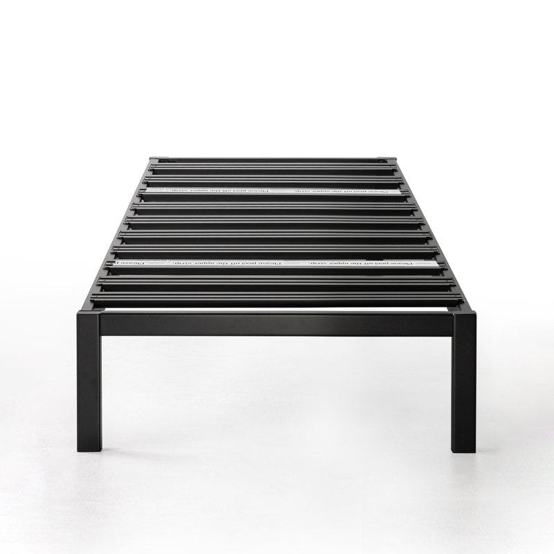 Wachapreague 14'' Heavy Duty Steel Bed Frame, Twin