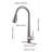 Single Handle Stainless Steel Kitchen Sink Faucet With Pull Down Sprayer-117563461