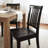 Slatted Back Dining Chair Solid Wood Side Chair-1581357230