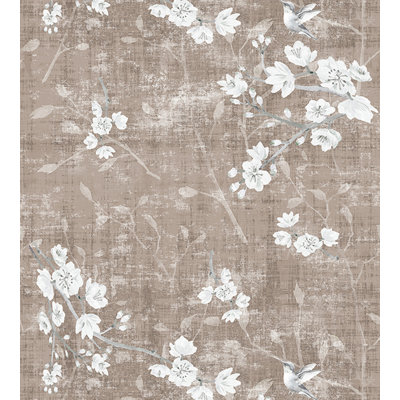 Blossom Chinoiserie Animal Print Metallic Wallpaper Roll