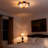 3 - Lights Tiffany-Style Stained Glass Flush Mount Lighting