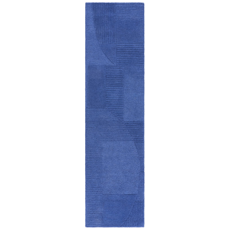 Ivanenko Hand Tufted Geometric Area Rug, Runner 2'3" x 9'
