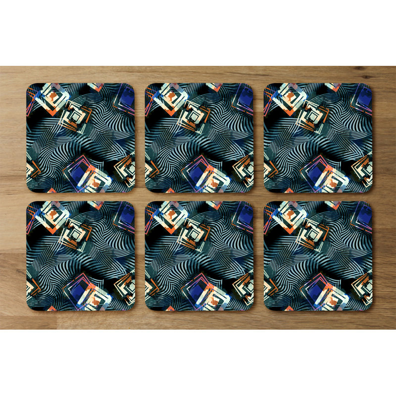 Square 6 Piece Coaster Set