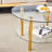 Double Layer Tempered Glass Coffee Table