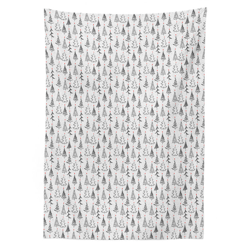 Geometric Christmas Tablecloth, 90" x 60"