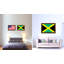 Impression sur toile encadrée « jamaica country flag »-41274246-41926014