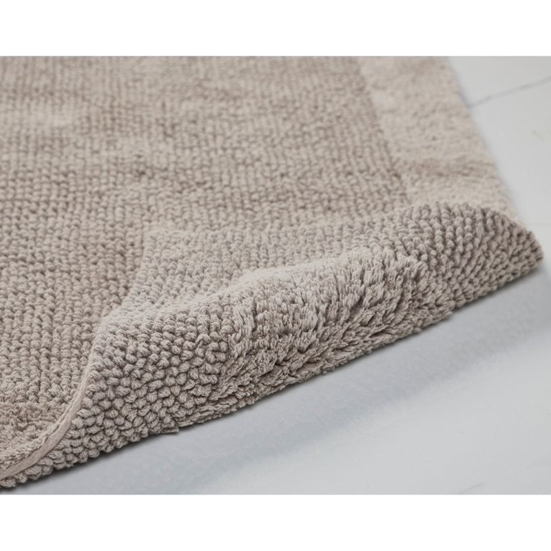 Merkel 100% Cotton Tufted Premium 3 Piece Bathroom Rug Set Machine Washable Extra Soft & Absorbent Reversible Bath Rug, Beige
