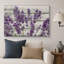 Œuvre d'art mauve lavande mauve sur fond effet bois, images murales rétro rustiques, impression sur toile encadrée-899922255-825709749-807997935