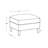 Auraluxe 100% Genuine Leather Ottoman
