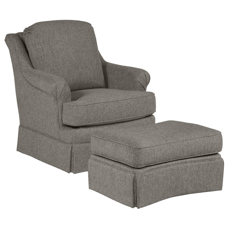 Milan 35.5" Wide Armchair, 9953 Mink, Stationary