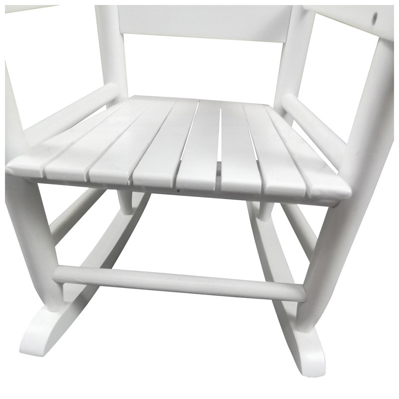 Chaise berçante intérieure / extérieure en bois de peuplier massif l 18,9 po x P 14,17 po x H 22,44 po Juniper