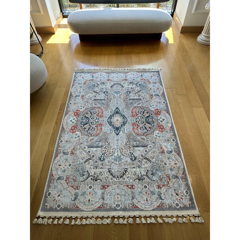 Tapis Nashayla avec envers antidérapant, Tapis de couloir 5 pi 3 po x 13 pi 1 po