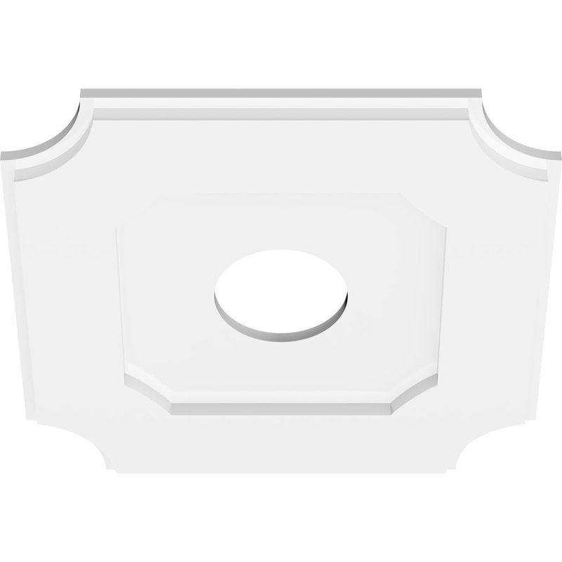 Médaillon de plafond en PVC de qualité architecturale Hoover, H 1 po x l 16 po x P 16 po