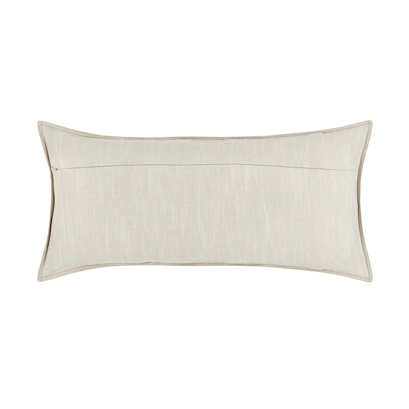 Kosas Home Cheyenne 100% Leather Throw Pillow, Chestnut, 16" x 36", Rectangular
