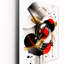 Horloge murale abstraite rouge et noire V - formes abstraites surdimensionnée-569094925