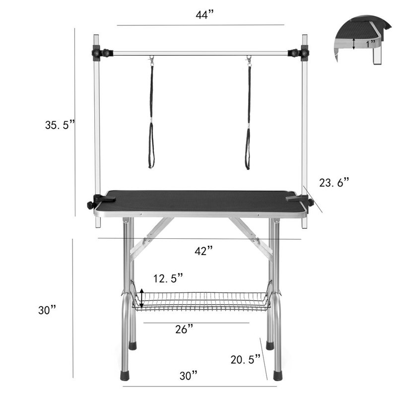 Pet Grooming Table (Black)